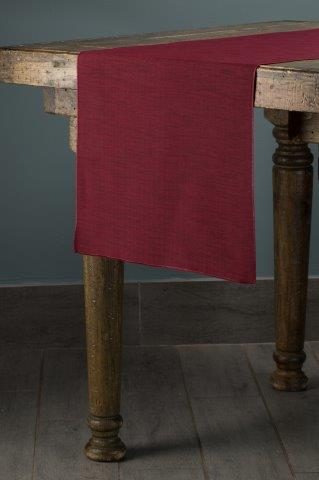 Shantung Burgundy table runner